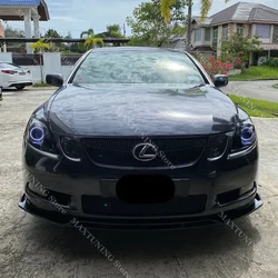 3pcs Front Bumper Lip Splitter for Lexus GS 300 430 450 2005-2009 S190 Spoiler Diffuser Body Aero Kits Tuning Mods Gloss UV Coat