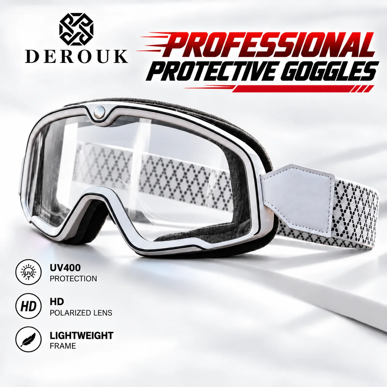 Motorcycle Motocross Goggles UV400 Men Women Full Frame TPU Anti-Fog Windproof Ski Glasses Snowboard POC Glasses