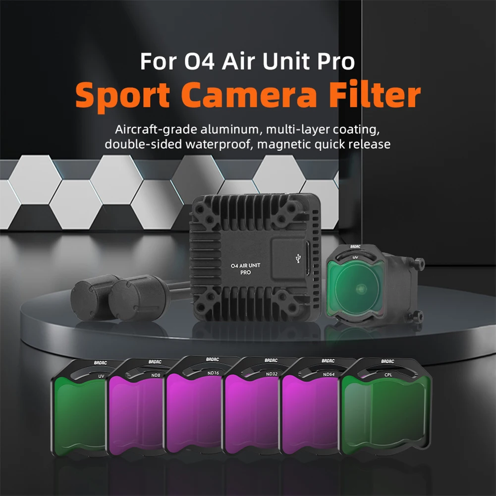 For DJI O4 Air Unit Pro Filter Lens Filter Set UV CPL ND8/16/32/64 Camera Lens Filter Kit Lens Filter Kit Drone Lens Accessories
