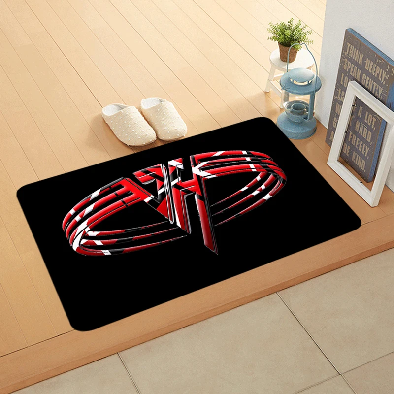 Floor Mat Non-slip Foot Rug for Entryway Van Halen Hallway Carpet Kitchen Water Adsorbed Rugs Fluffy Bedside Mats Home Decor