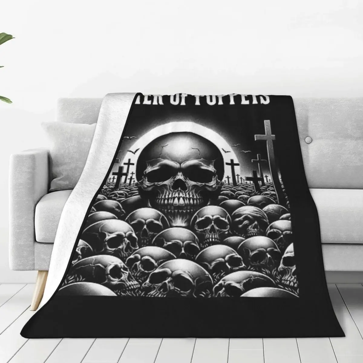 Master Of Puppets Blanket Flange Textile Decor Portable Super Soft Throw Blankets for Home Office Plush Thin Quilt