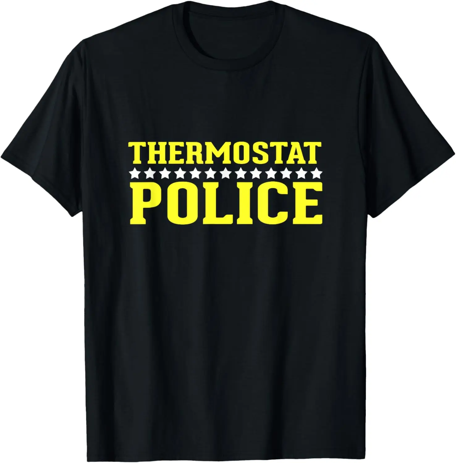Koszulka z termostatem Policja Zabawna koszulka dla mamy lub taty
