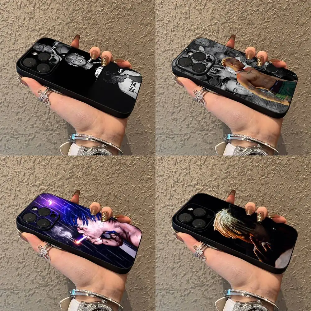 

L-Lil Rapper Peep 999 Phone Case For iPhone 16,15,14,13,12,11,Pro,XS,Max,XR,Plus,E,SE4,Mini Black Soft X-XxxtentacionS Shell
