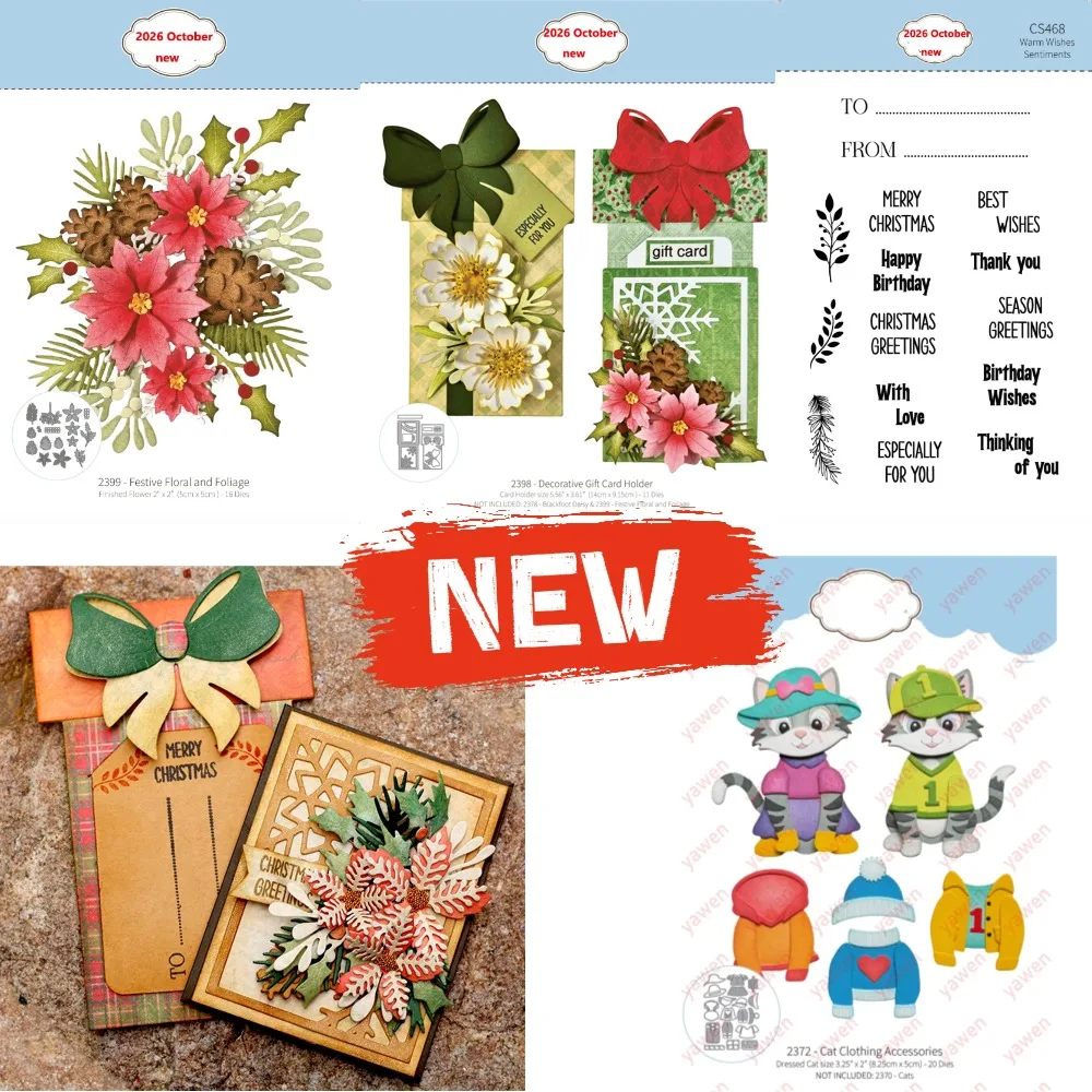 flower 2026 New Colorful Flowers and Cute Bird Dies For Craft Embossing Make Paper Greeting Card Making Template DIY Handmade