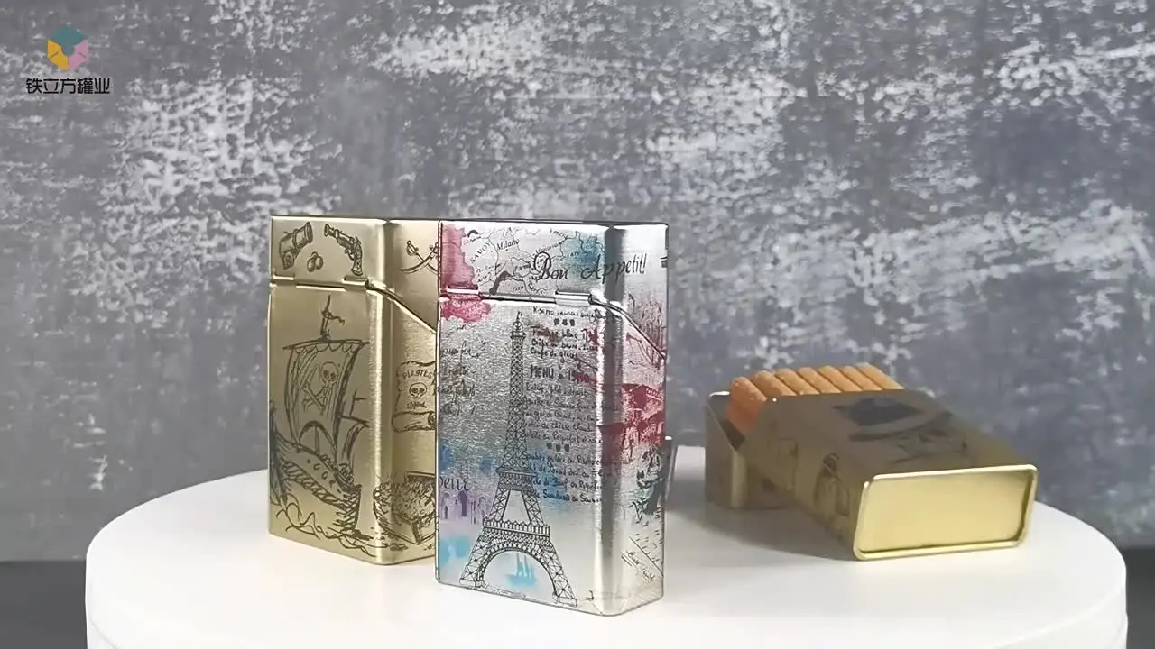 たばこの金属製シガーケース,クリエイティブな金属製のタバコケース