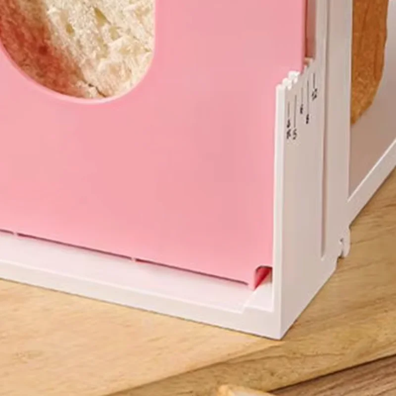 

Manual Bread Slicer,Foldable Bread Cutter with Slots And Holder,Kitchen Gadget for Sandwiches Toasts,Homemade Bread Baking