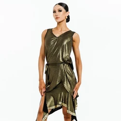 Sexy Backelss Chacha Latin Dance Performance Dress Women Latin Dance Competition Dresses Adults Fringed Dancing Costume SL11598