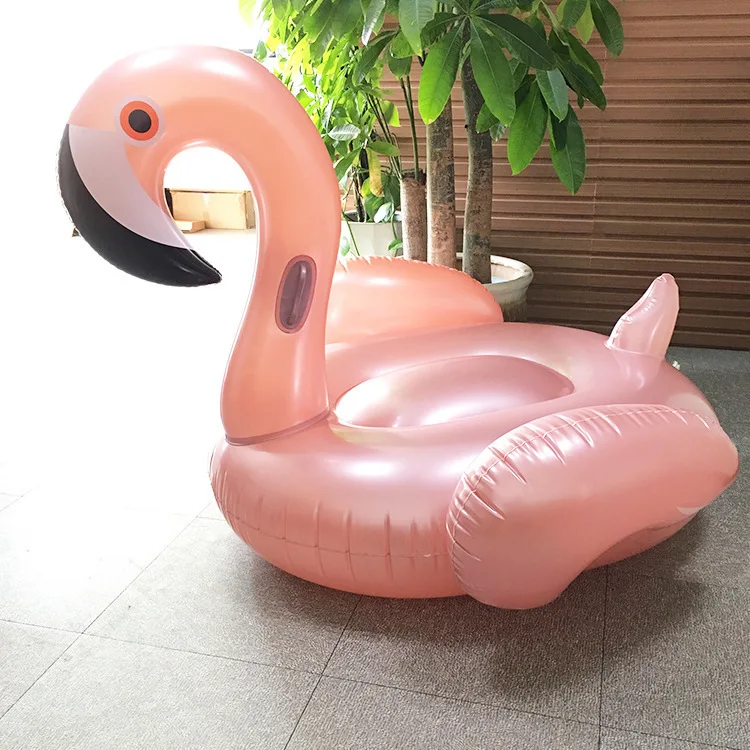 Thicken Flamingo Inflatable Bed Water Floating Rose Gold Mount Boat for Men Women Hawaii Carnival Parties Beach Pool Gifts INS