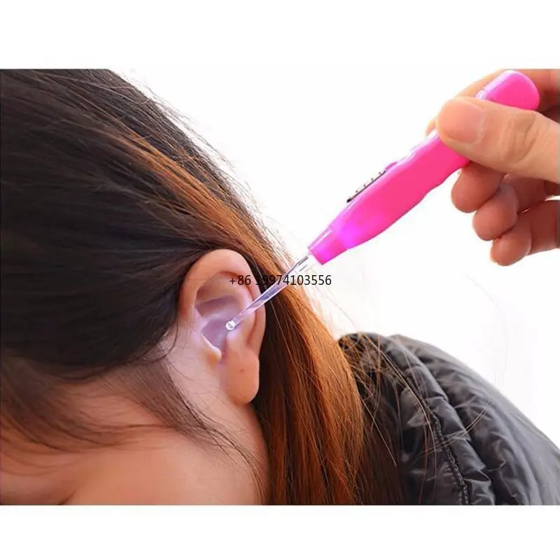 

Пластиковый инструмент для удаления ушной серы, светодиодный светильник, очиститель ушей и набор фонариков с ложкой, 15 г