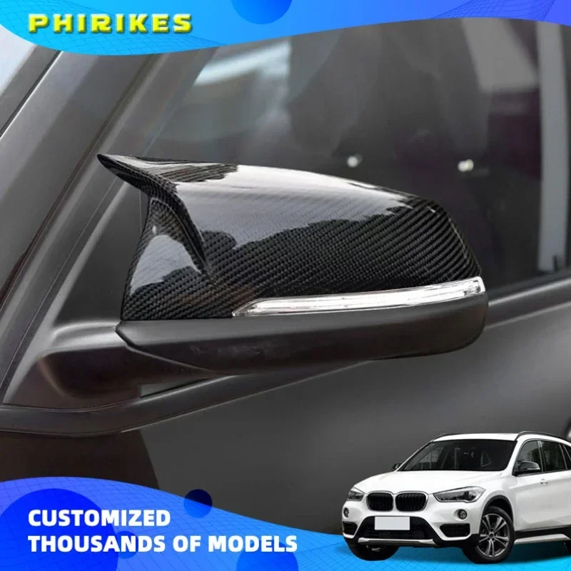 

For BMW X1 F48 2016-2019 ABS Carbon Fiber RearView Mirror Cover Trim For BMW 2 Series F45 F46 Gran Active Tourer 2015-2019