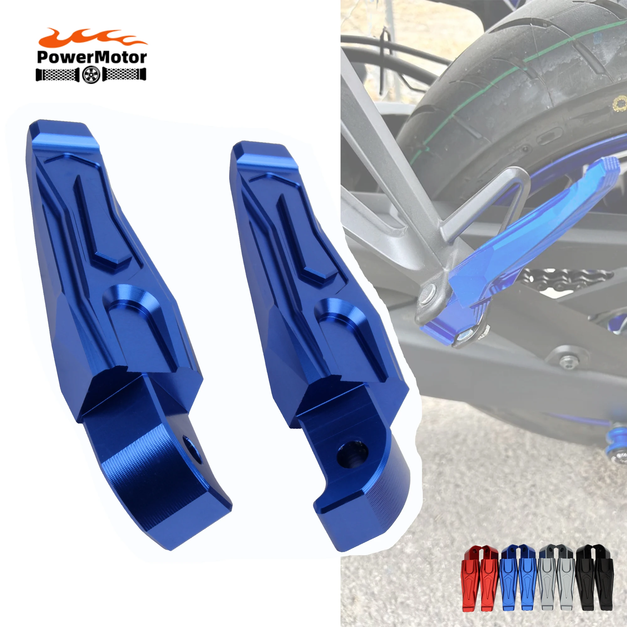 

Rear Foot Peg Footrests 2013-2019 For YAMAHA FZ-07 Motorcycle CNC Passenger Footpeg Pedal NMAX155 TMAX 530 Modified Accessories