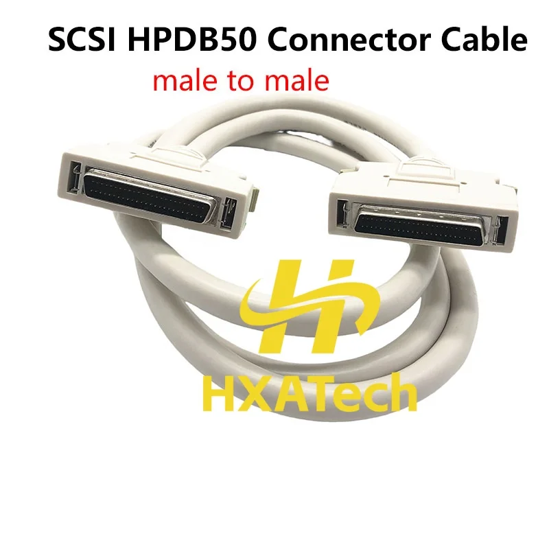 HXATech - Best One SCSI HPDB50 Connector Cable DB 50pin Male to Male Professional DATA Copper Power Cable