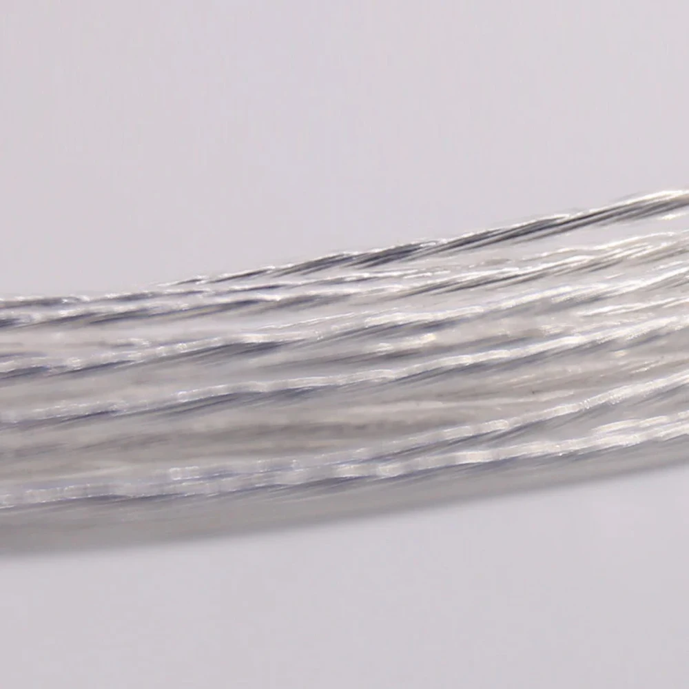 DIY 오디오 스피커 케이블 용 고품질 순수 구리은 도금 8N OCC 상호 연결 케이블 대량 케이블