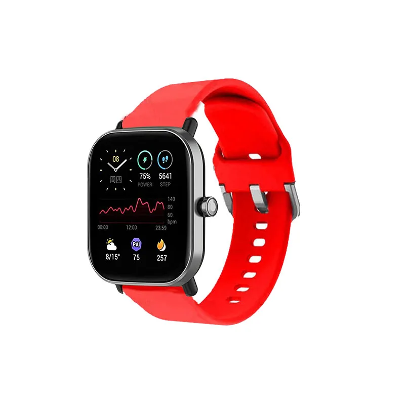 Bracelet de montre 20/22mm pour Amazfit GTS 2 4 Mini/GTS 3/GTS 2e/Active 2 (carré)/Bip 5/Bip 6, pour Amazfit Balance 2/GTR 3 Pro/GTR 2