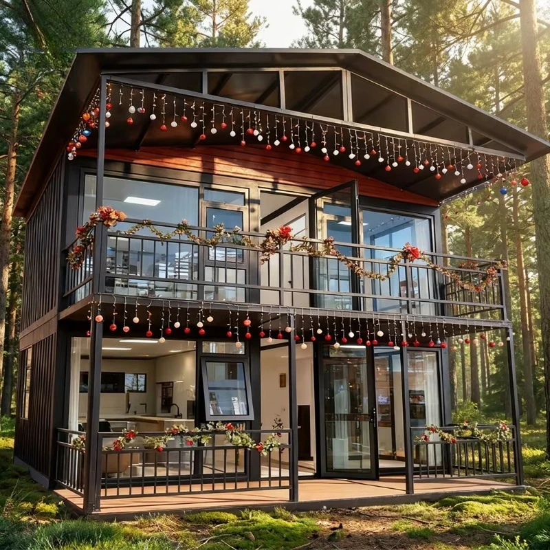 Popular Among the General Public 20ft Two Story Foldable Expandable Container House Luxury Modern Prefabricated Bedroom Mansion