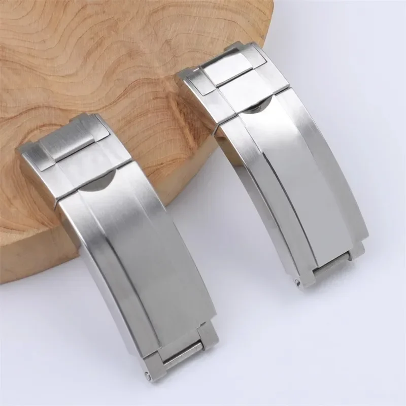 16*9mm Stainless steel Slider lock Watch Clasp For Rolex SUBMARINER GMT Yacht-Master Fine-tuning Pull Button Buckle