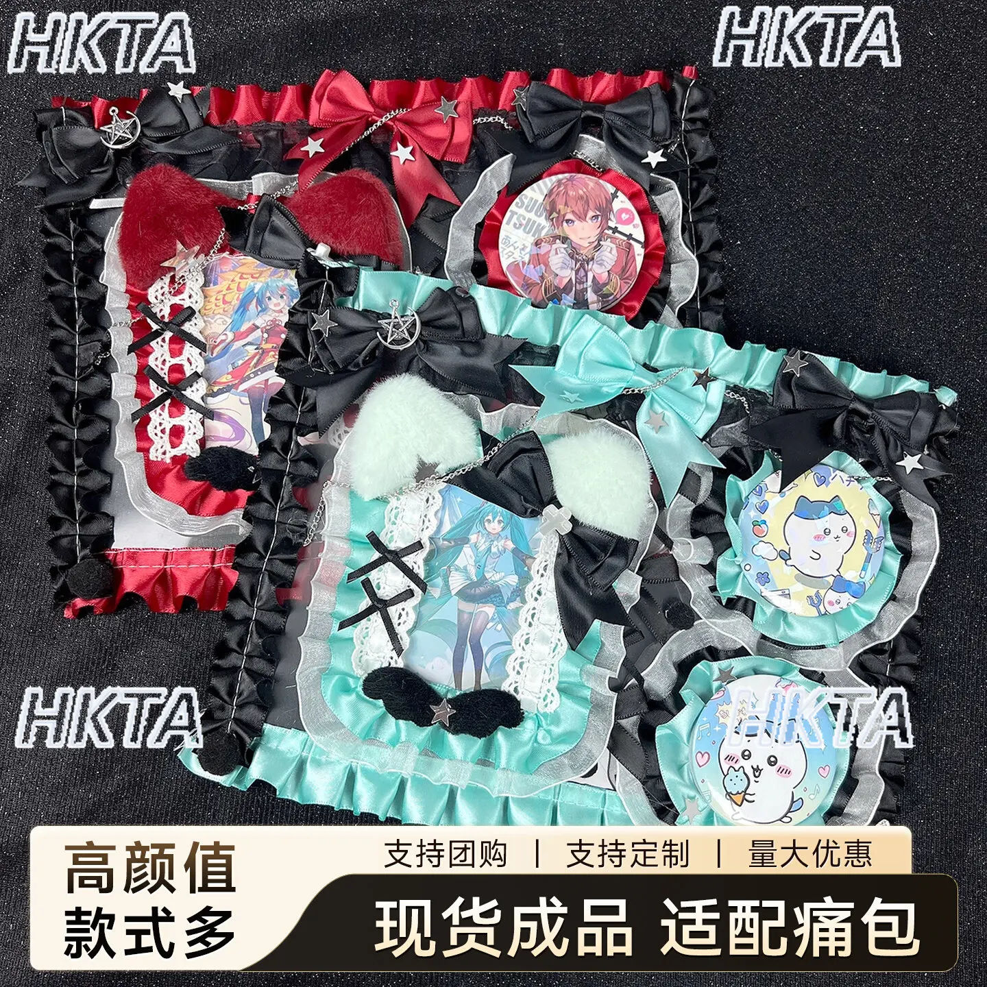 Original 2D Pain Board Decorations Bow Animal-themed Accessories Handmade Pin Holders Pain Board Bag Accessories for Girls