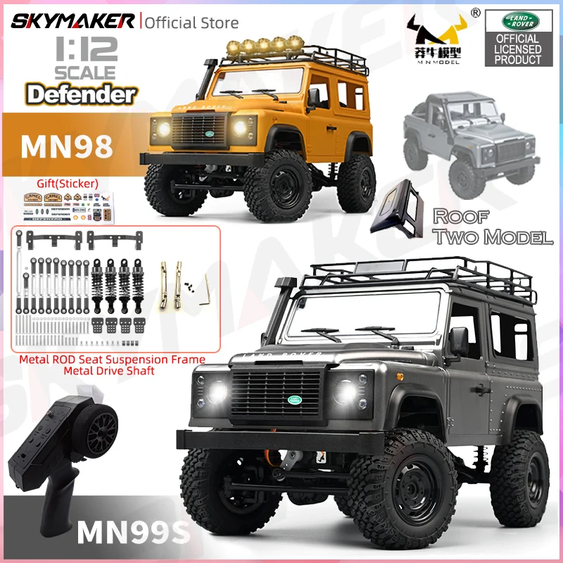 Nowy MN99s MN98 1:12 MN Model RTR Wersja RC Car 2.4G 4WD RC Rock Crawler Defender Samochód zdalnie sterowany 1/12 RC Ciężarówka Samochody Zabawki