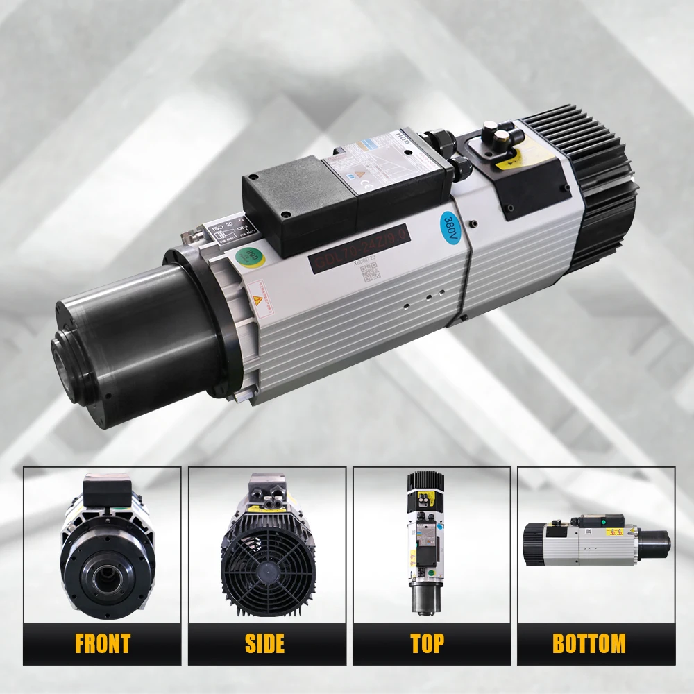 9.0KW ATC محرك المغزل المبرد بالهواء 400-800 هرتز 4 القطب 220 فولت 380 فولت أداة أوتوماتيكية تغيير الخشب العمل المغزل المحرك ISO30 أداة حامل #2