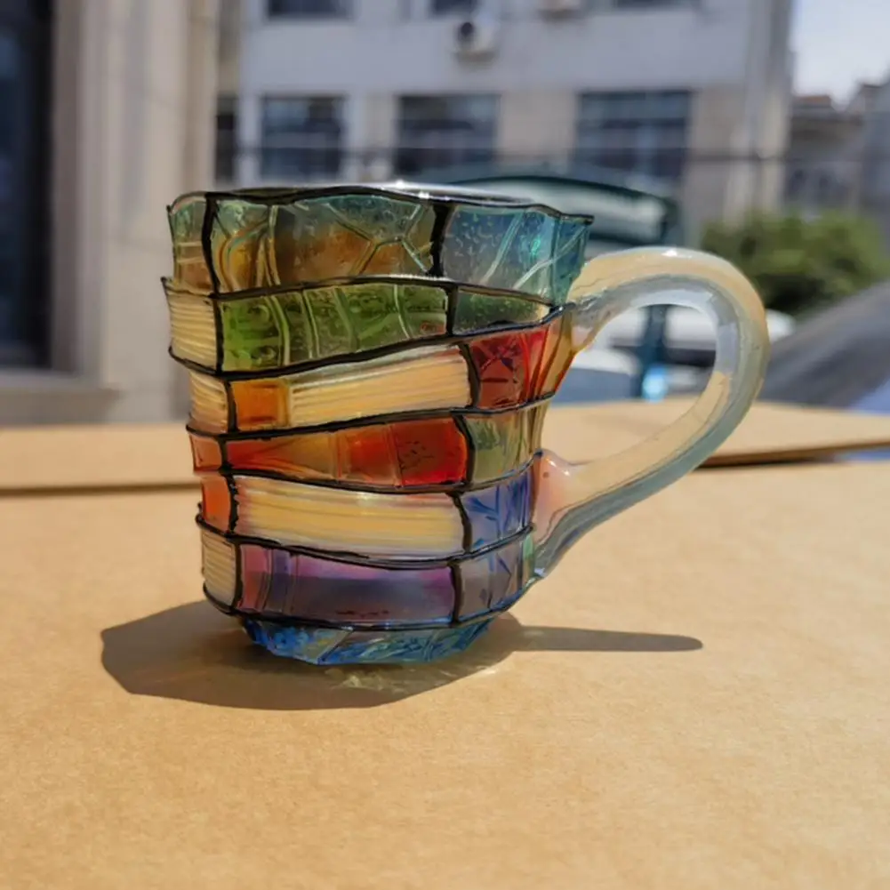 Librarian Gift Retro Novel Mug 3d Picture Book Coffee Mug Hand-drawn Stacking Cup Gift for Book Lovers Teachers Librarians