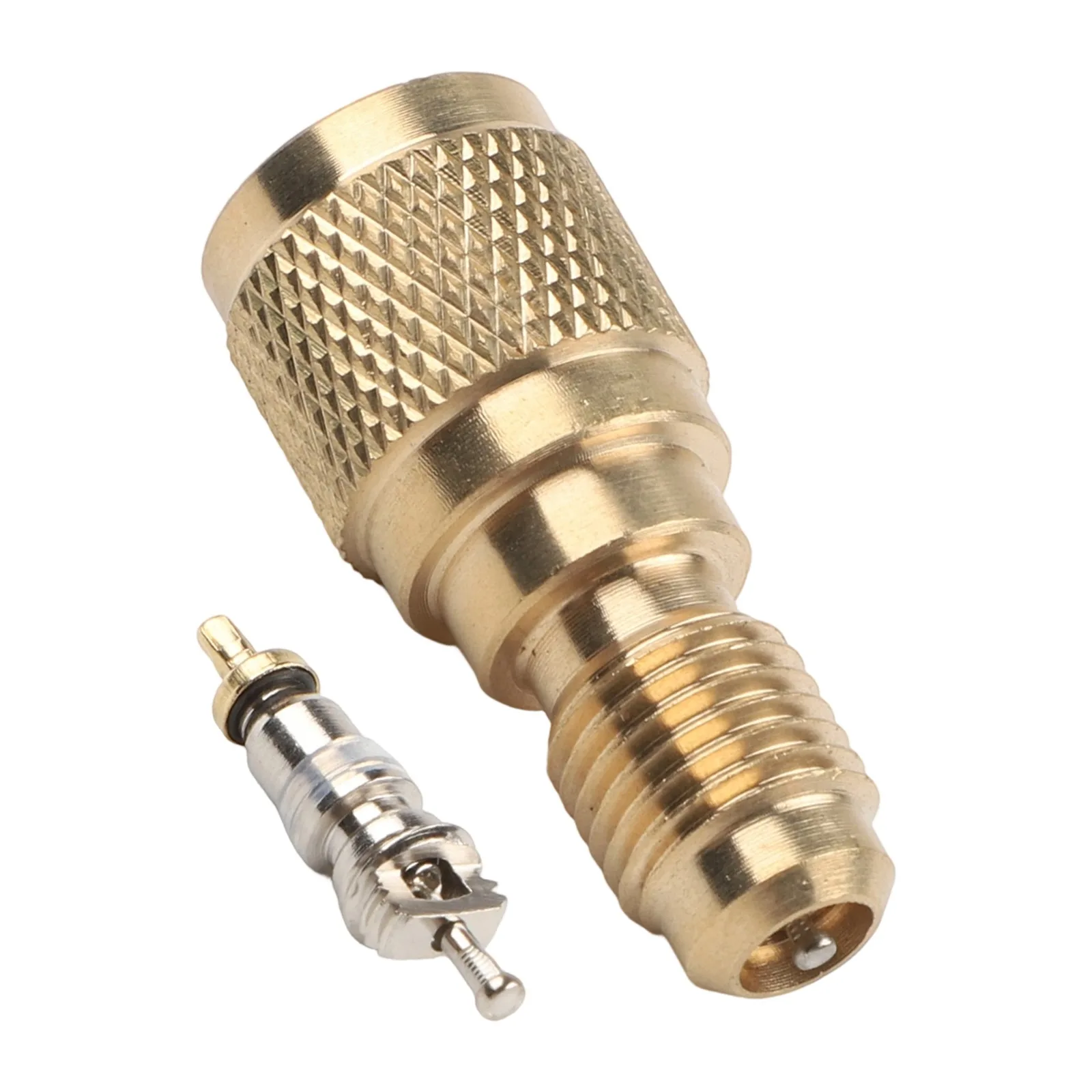R410a For Mini Split AC HVAC Charging Vacuum Adapter 5/16 To 1/4IN W/Valve Core Automotive Accessories