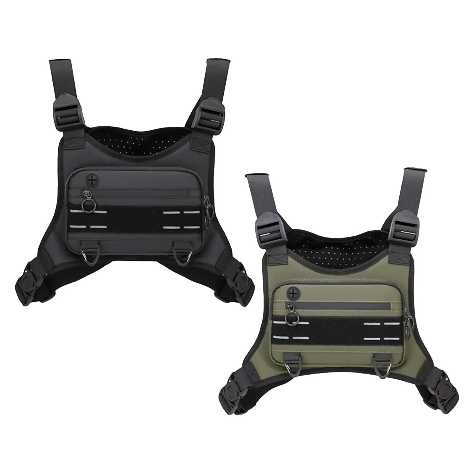 Outdoor Chest Bag,Neoprene Waterproof Pouch Travel Utility Bag Chest Rig Vest Pack for Running Fishing Sports Adults Camping