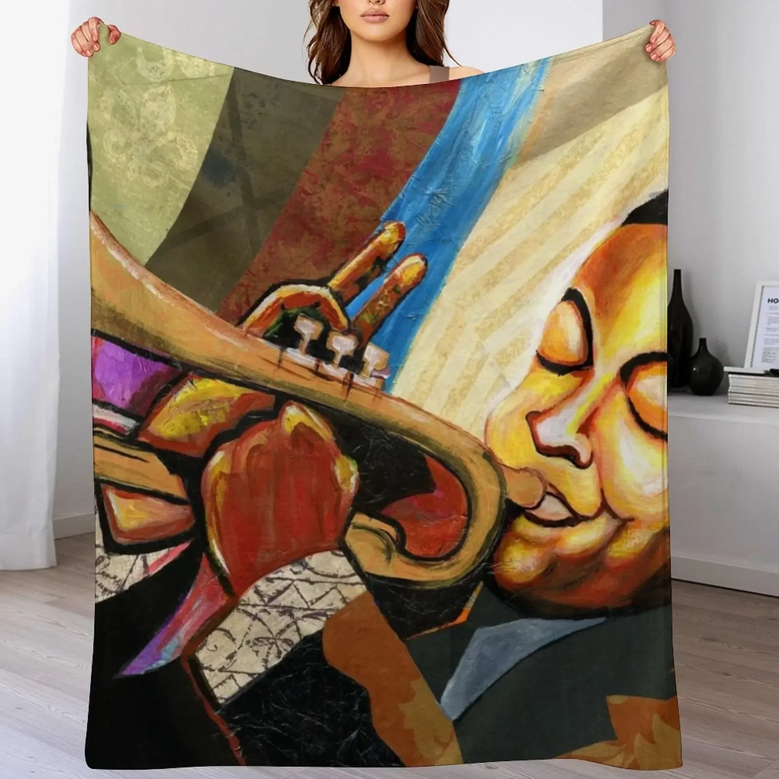 

Jazz Impresario Wynton Marsalis Throw Blanket Flannels for babies Thermals For Travel Picnic Blankets