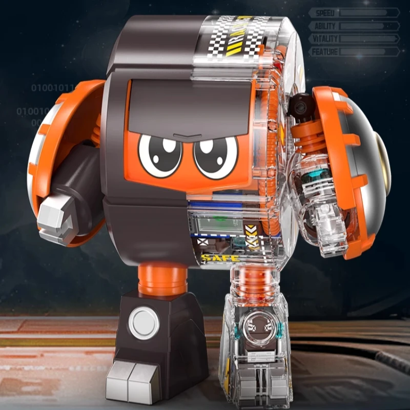 빌딩 블록 B-ROBO KABUTACK 볼 드래곤 조립 이동식 로봇 모델 장식품 교육용 장난감 메카 컬렉션 선물