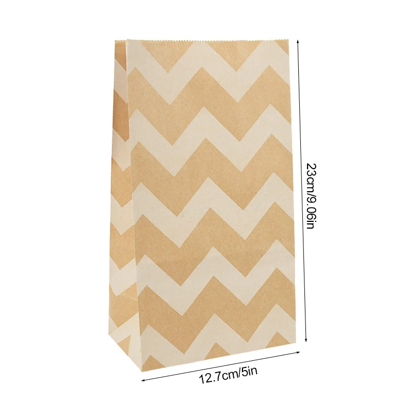 10/20/30Pcs Kraft Paper Gift Bags Candy Cookie Packaging Bags Wedding Birthday Party Decoration Supplies Baby Shower Christmas