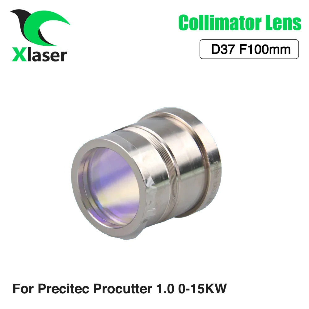 Lente colimadora XLaser Precitec D37 F100 con soporte para cabezal de corte láser de fibra Precitec ProCutter 1,0 0-15000W