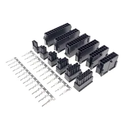 5set Micro-Fit 3.0 mm connector 2 4 6 8 10 12 14 16 18 20 22 24 Pin Plug Housing Mount Receptacle Housing Terminal Female Male