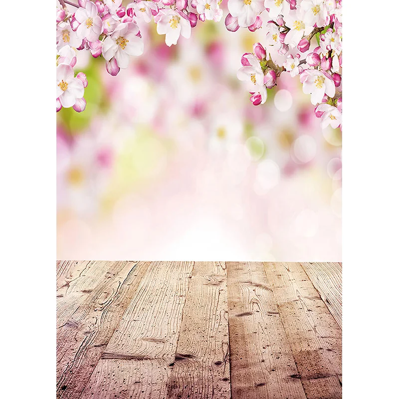 Vinyl Custom Wooden Floor Flower Landscape Photography Backdrops Baby Photo Background Photo Studio Props 21921 CXSC -25