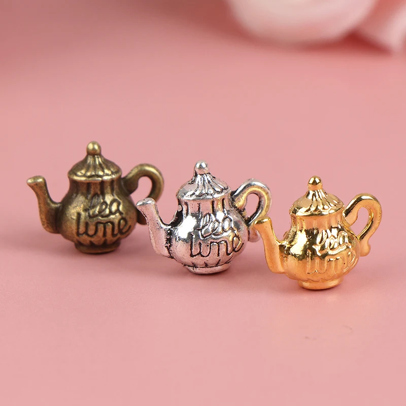 5pcs 1/12 metal Water kettle Dollhouse Kitchen Canteen Miniature DollHouse Decor