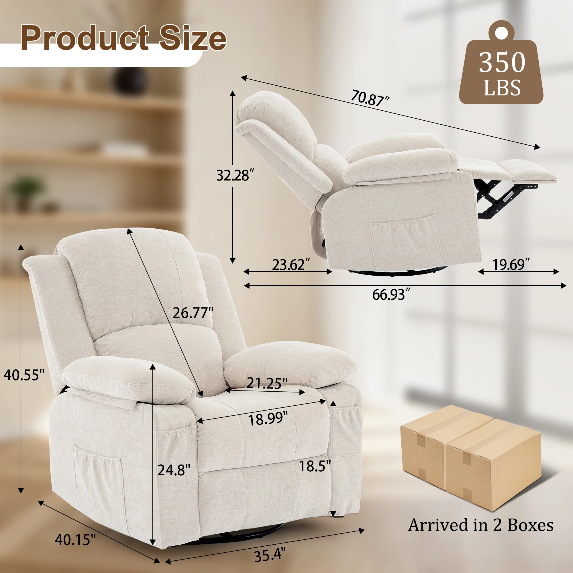 Sillón reclinable giratorio pe - Rocking Chair Nursery reseña y precio