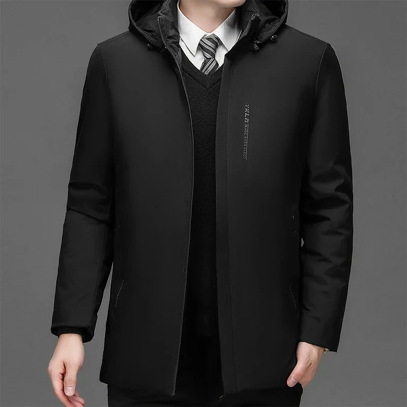 

Male Winter Warm Vintage Tactical Windproof Parka New Winter Parka Autumn Fashion Men Fleece Thick Warm Hooded Military Jacket