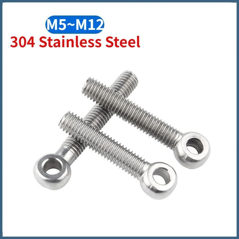 M5 M6 M8 M10 M12 304 Edelstahl Ringverbindungsbolzen Fischaugen-Ösenschraube mit Loch