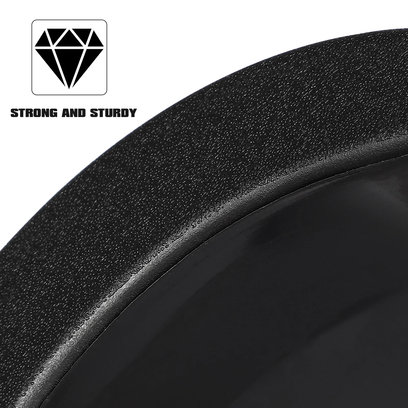 6 قطع من بطانات الجيب لطاولة البلياردو من LAPYAPPE، ملحقات البلياردو البلاستيكية السوداء، سهلة التركيب للاستخدام المنزلي