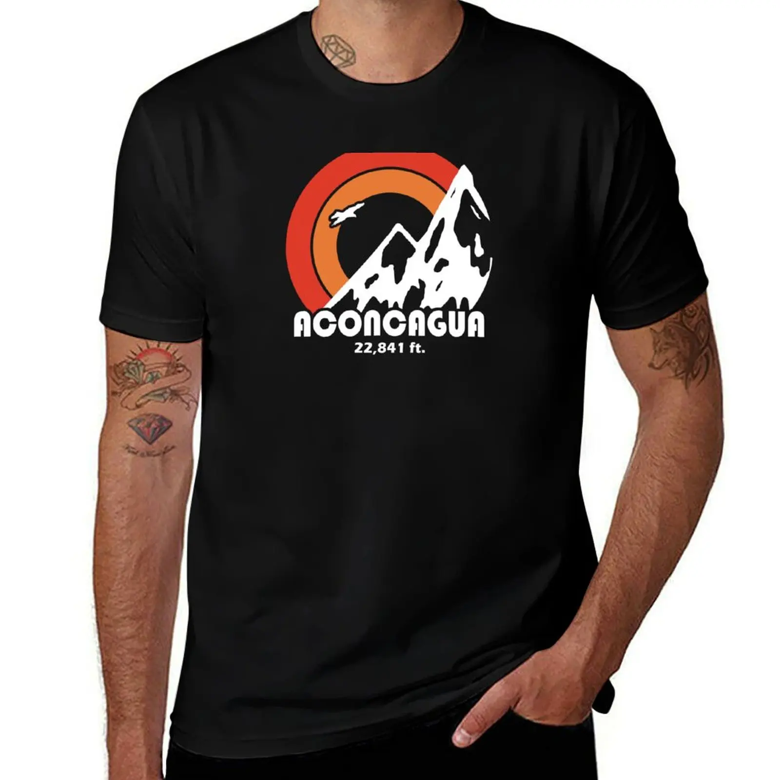 

Aconcagua Sun Eagle T-Shirt cotton t shirt man cotton t shirts man 100% cotton t shirt pack T-Shirt