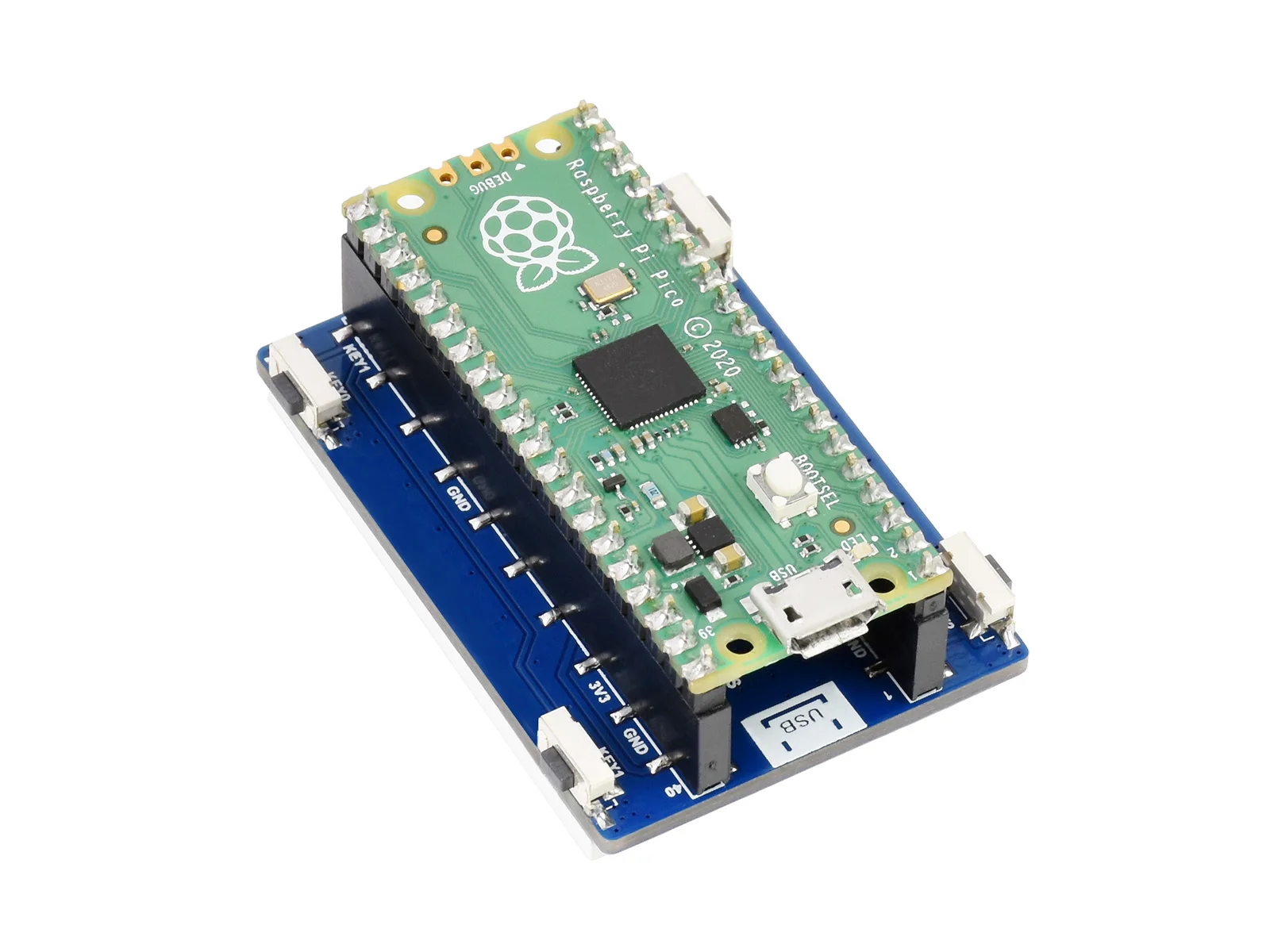 Pico-LCD-2, módulo de pantalla LCD de 2 pulgadas para Raspberry Pi Pico, 65K colores RGB, 320 × 240 píxeles, interfaz SPI