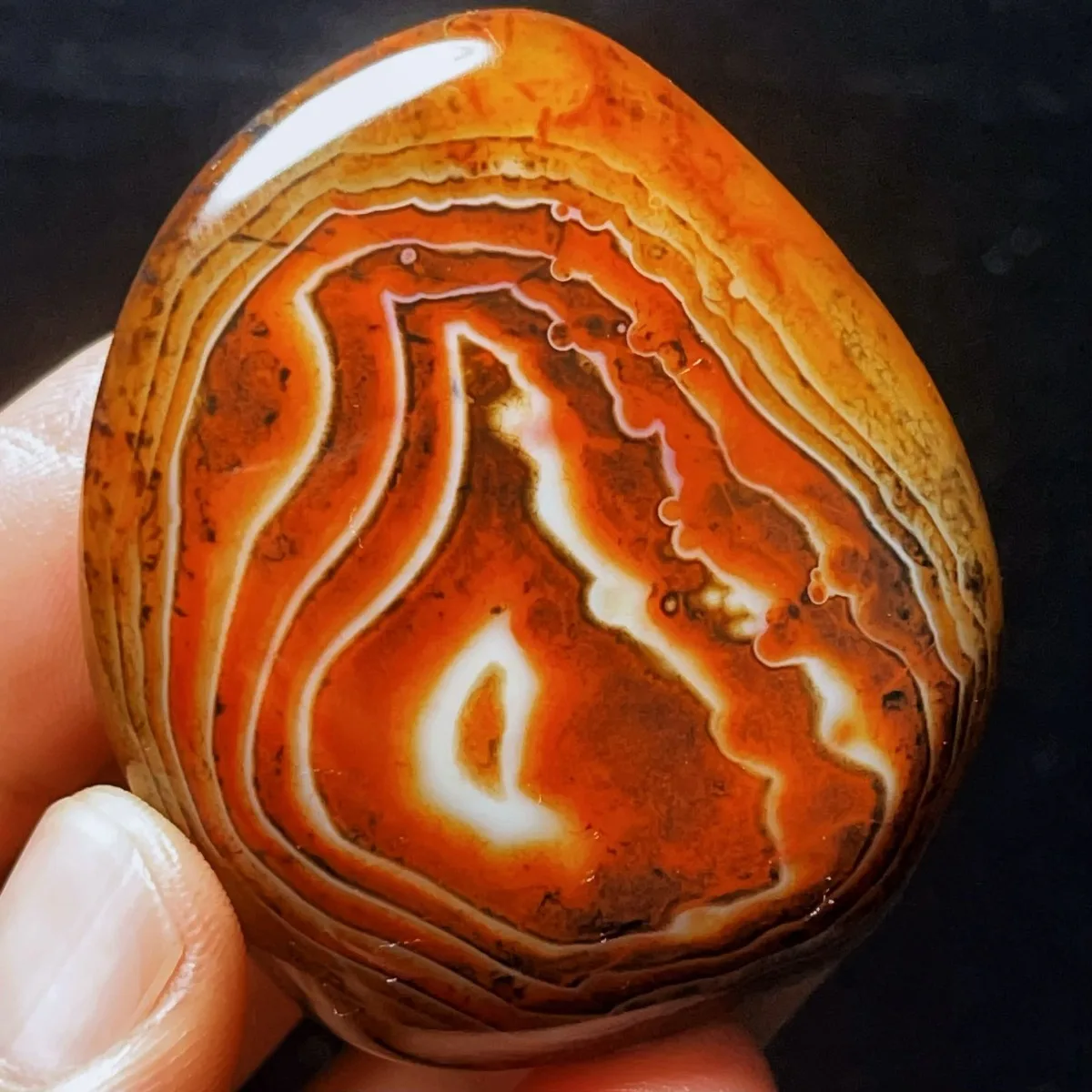 River Stone Craft Stone Banded Agate, Tumbled Polished Stone, Pendant Making, Natural Stone, Crystal Collection, Table Display
