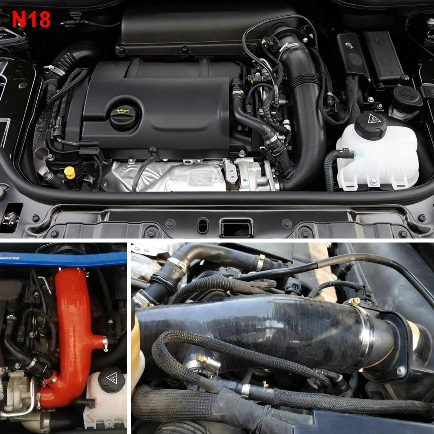 SXLL سيليكون توربو مدخل الأنابيب عدة خرطوم آخذ للهواء البارد لميني كوبر S كلوبمان 1.6T R55 R56 R57 R58 R59 R60 R61 N14 N18 Engin #3