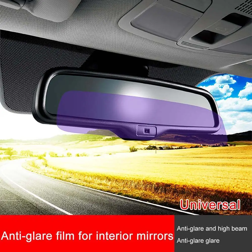 Anti Glare Glare Protection Anti Fog Film Rearview mirror anti-reflective film Safety film Car Interior Rearview Mirror Film