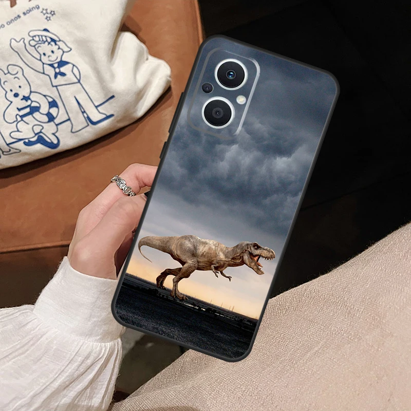 Tyrannosaurus T Rex Dinosaur Back Cover Case For OPPO Reno 8 7 6 Lite 2Z 5 4 Z 8T OPPO Find X5 X6 Pro X2 X3 Lite Neo