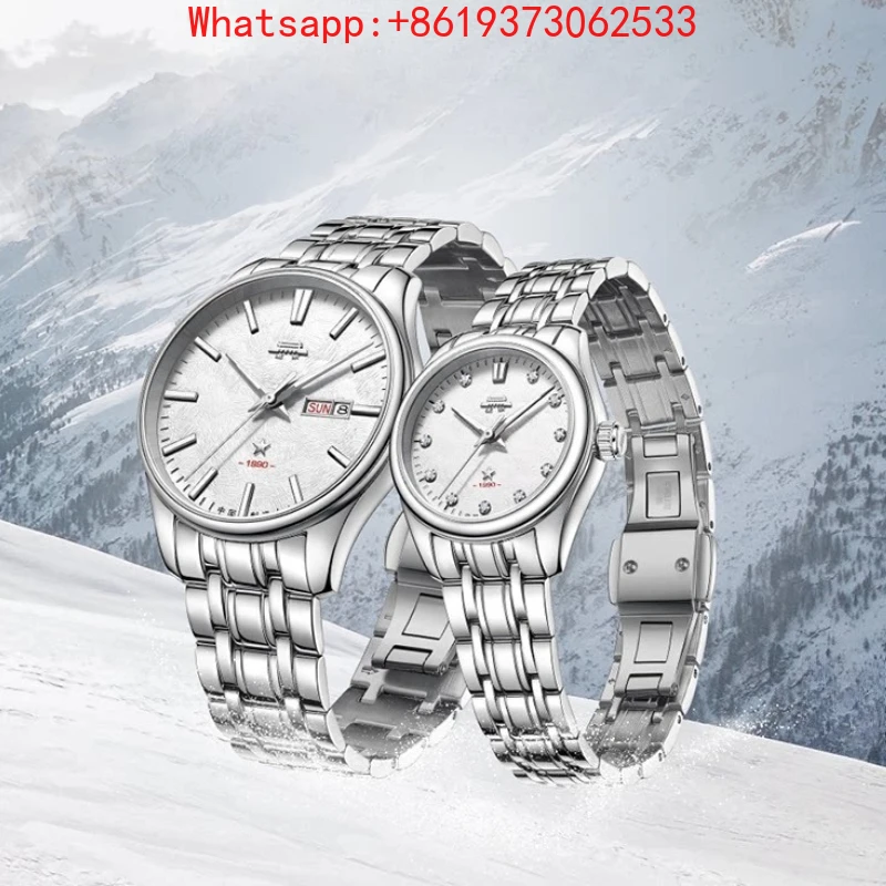

Customized New Everest Theme Automatic Mechanical Watch Men's and Women's Pentagram Luminous Commemorative Couple Gift Watch