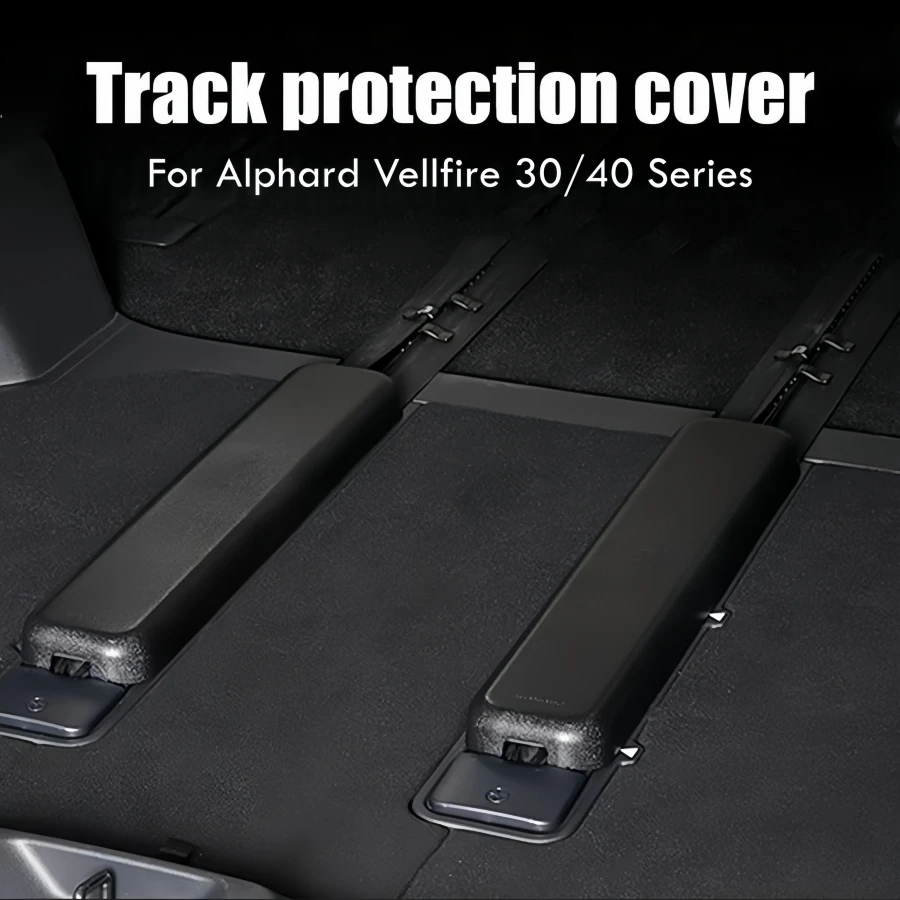 For Toyota Alphard Vellfire 30/40 Series 2015-2024 Rear Track Rail Protector Covers Interior Parts Seat Rail Cover Seat Rail Cap