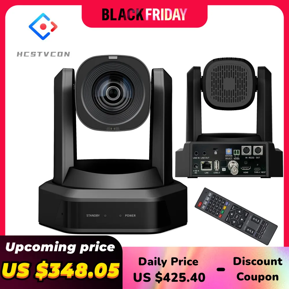 Video PTZ Camera NDI HX2 AI tracking 12/20/30X Optical Zoom 60fps with Mic Tally Light HDMI USB SDI LAN POE TOF Laser Ranging