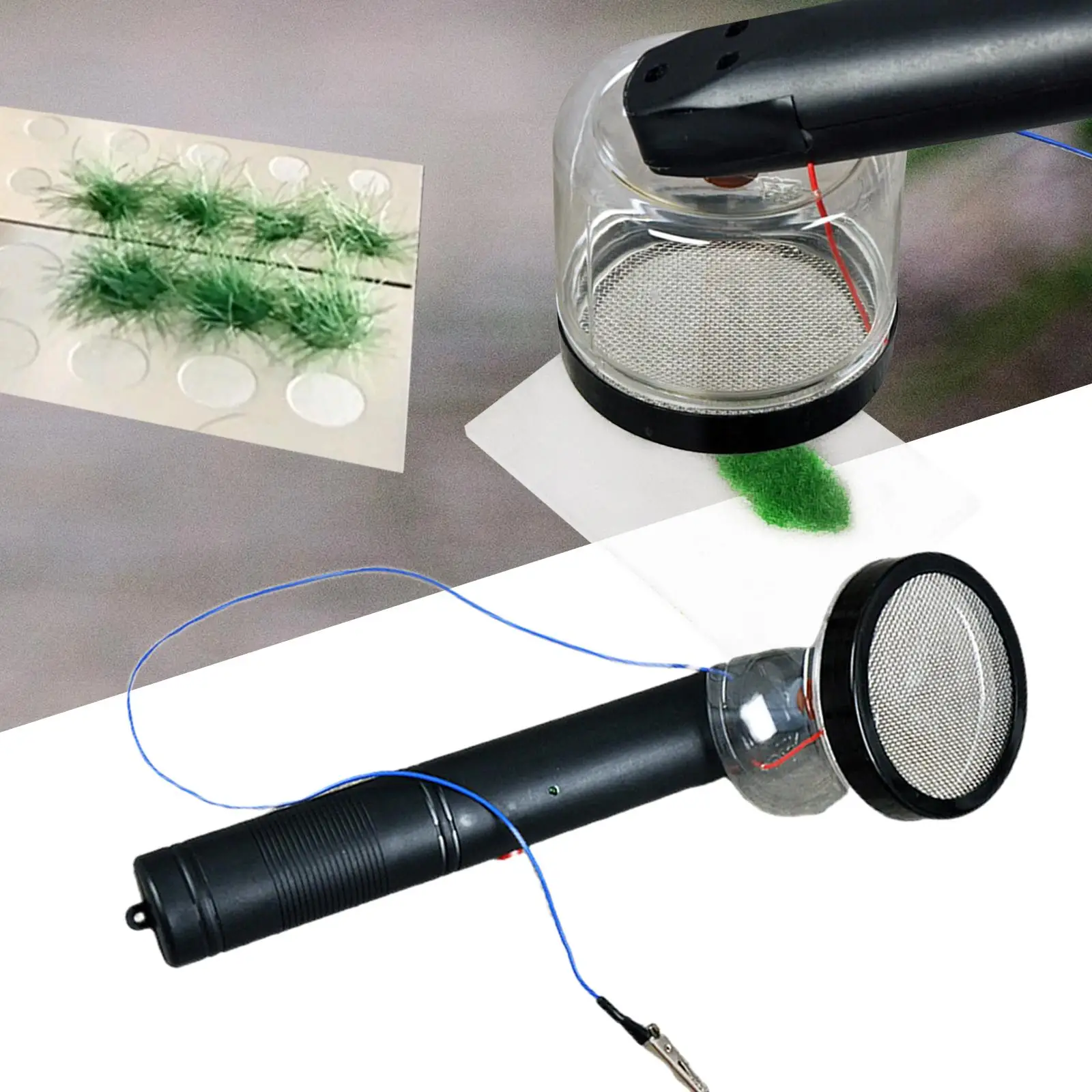 آلة كهربائية صغيرة متدفقة لمناظر العشب المحمولة، أداة توزيع ريفية ثابتة لمناظر بناء نموذج صندوق الرمل #5