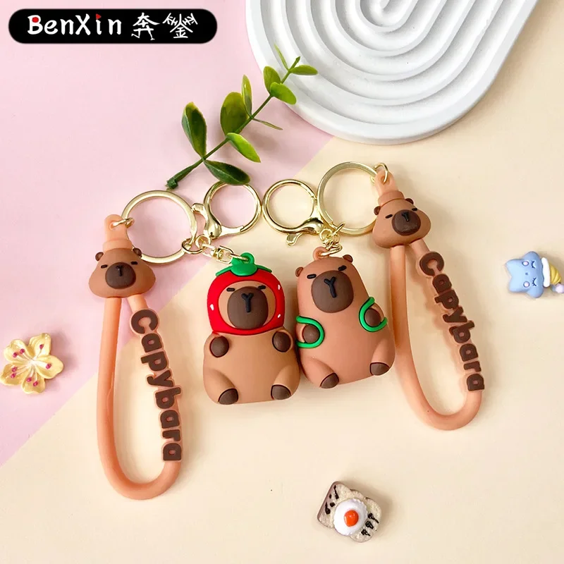 

Мини-брелок Miniso, подвеска для школьной сумки, милый брелок для ключей с водяным халатом, небольшой кулон для аксессуаров, небольшой кулон в подарочной сумке