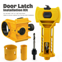 New Ball Lock Hole Opener+Door Latch Kit for Accurate Scoring and Chiseling Door Installation Kit Fit for Square or Round Latch