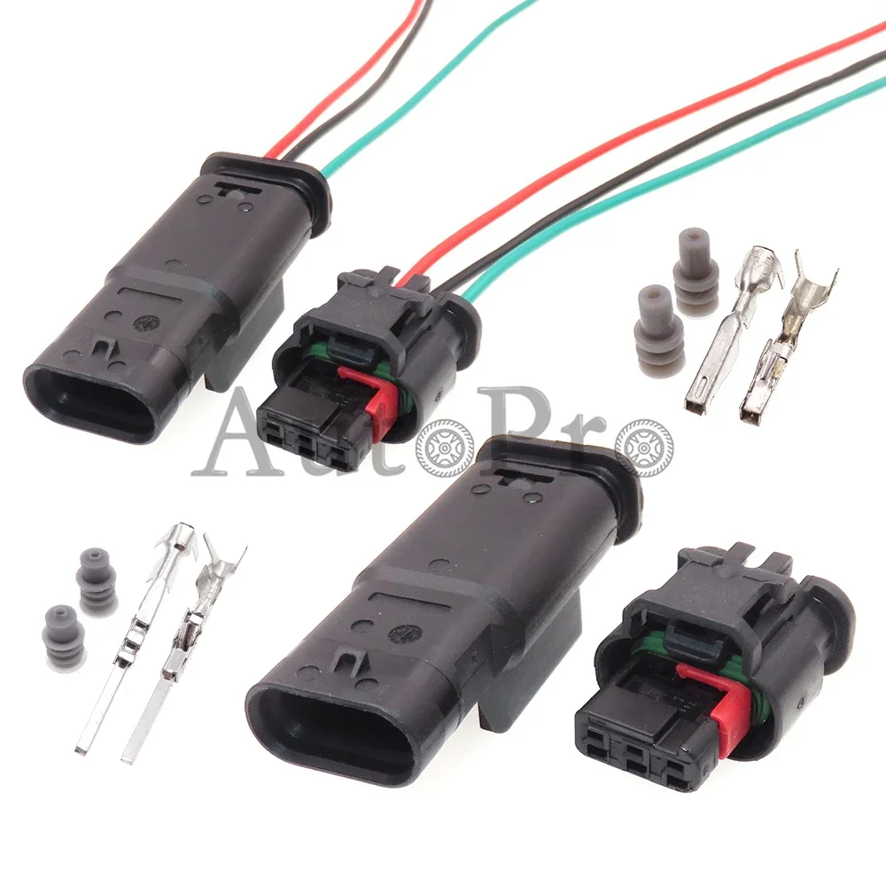 1 Set 3 Hole 1488991-1 1-1718644-2 AC Assembly Auto Reversing Radar Probe Sealed Electric Plastic Socket For Ford Land Rover